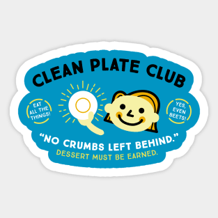Clean Plate Club Sticker